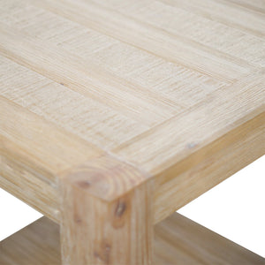 Origins Angelo Pine Wood Open Cube End Table Ready to Use Farmhouse Style Living Room Accent 4545-62
