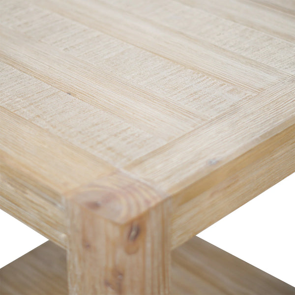 Origins Angelo Pine Wood Open Cube End Table Ready to Use Farmhouse Style Living Room Accent 4545-62