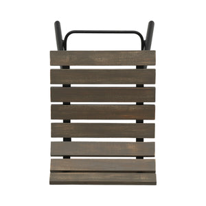 English Elm Christopher Knight Home® - NORDIC Camron 35" Wooden Barstool Set of 2 – Gray Acacia Seat with Black Iron Legs, Industrial Elegance 65564.00GRY