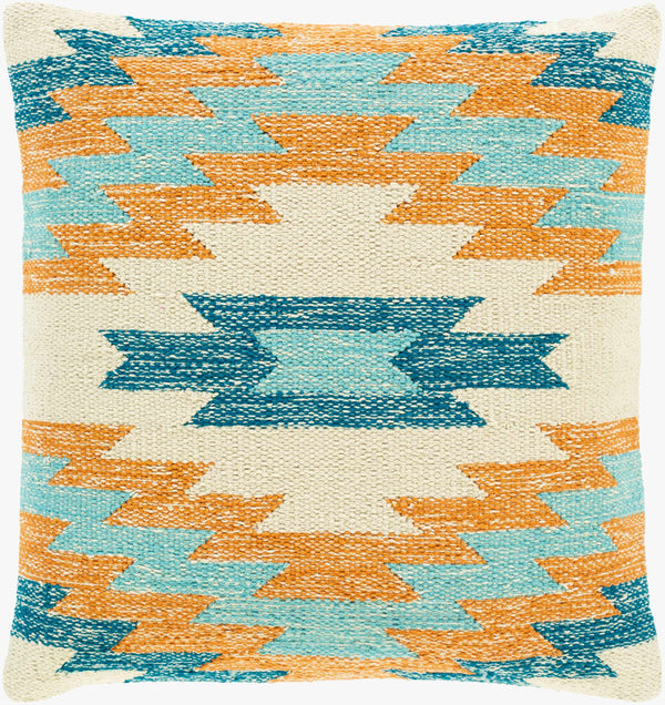 Surya Anika 18"X18" Rustic Elegance Accent Pillow - Durable Cotton Design For Cozy Home Decor Charm Burnt Orange Cotton,Cotton Ani002-2222d