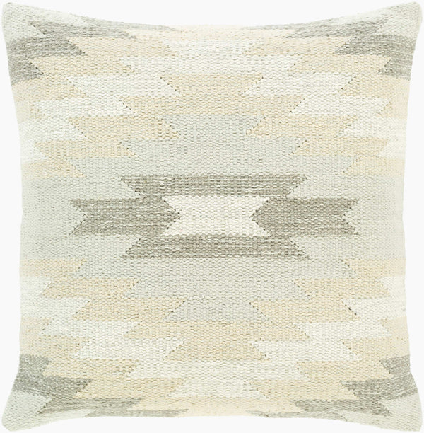 Surya Anika 18"X18" Rustic Elegance Accent Pillow - Durable Cotton Design For Cozy Home Decor Charm Oatmeal Cotton,Cotton Ani003-2020d