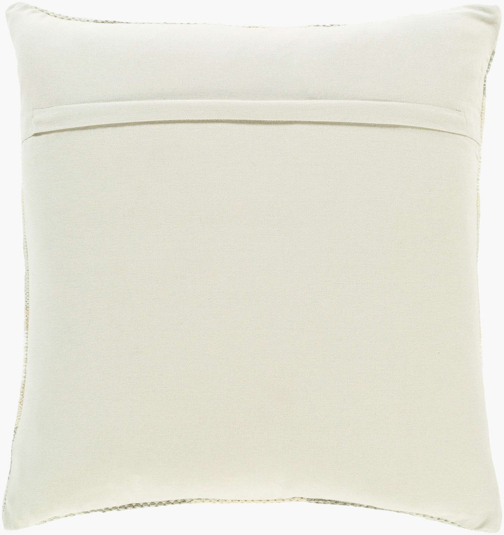 Surya Anika 18"X18" Rustic Elegance Accent Pillow - Durable Cotton Design For Cozy Home Decor Charm Oatmeal Cotton,Cotton Ani003-2020d