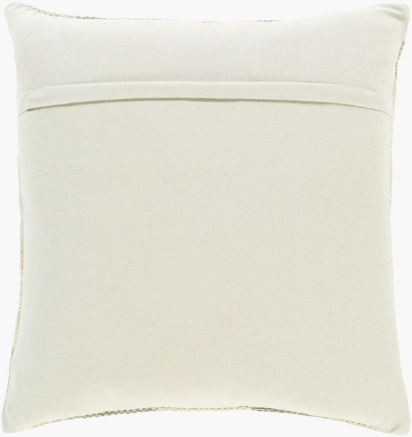 Surya Anika 18"X18" Rustic Elegance Accent Pillow - Durable Cotton Design For Cozy Home Decor Charm Oatmeal Cotton,Cotton Ani003-2020d