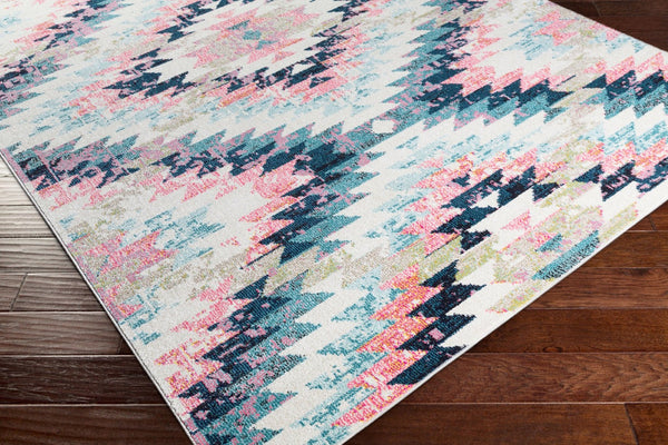Livabliss Anika Southwestern Polypropylene Woven Rug for Entryways and High Traffic Floors White, Light Be 3'11" x 5'7" ANI1027-31157