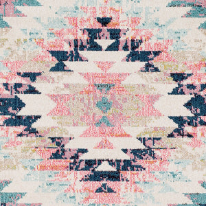Livabliss Anika Southwestern Polypropylene Woven Rug for Entryways and High Traffic Floors White, Light Be 3'11" x 5'7" ANI1027-31157