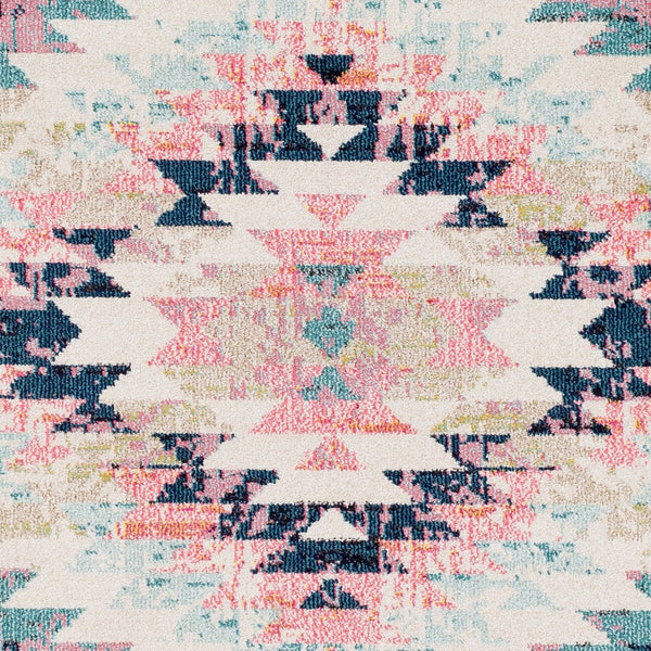 Livabliss Anika Southwestern Polypropylene Woven Rug for Entryways and High Traffic Floors White, Light Be 3'11" x 5'7" ANI1027-31157