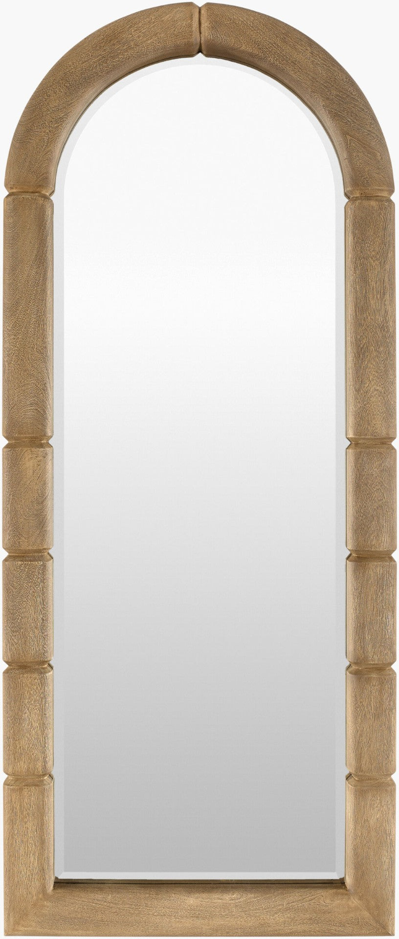 Surya Anise Full Length Leaner Floor Mirror Rustic Farmhouse Frame for Bedroom Entryway ANIS002-3276
