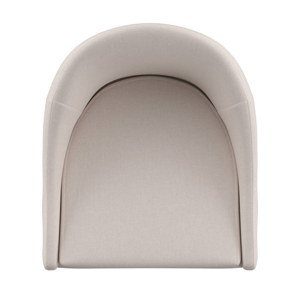 Homelegance By Top-Line Montague Mid-Century Wood Swivel Bar Height Stools (Set of 2) Beige Rubberwood