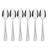 Cambridge Gravity Sand Frosted Teaspoons, 18/0 Stainless Steel, Set of 6 - Dishwasher Safe