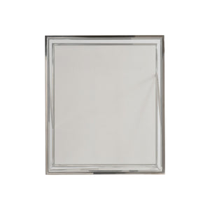 Bernhardt Bernhardt Maymont Side Table With Polished Stainless Steel, Tempered Glass Top & Figured Sycamore Shelf 313111