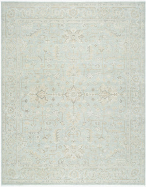 Surya Anelka 2' X 3' Handmade Wool Rug – Elegant, Low Pile Design With Unique Fringe For Cozy Spaces Pale Sage Wool Ank2300-23