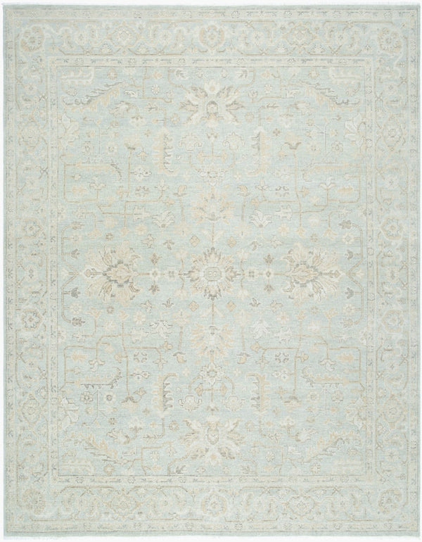Surya Anelka 2' X 3' Handmade Wool Rug – Elegant, Low Pile Design With Unique Fringe For Cozy Spaces Pale Sage Wool Ank2300-23