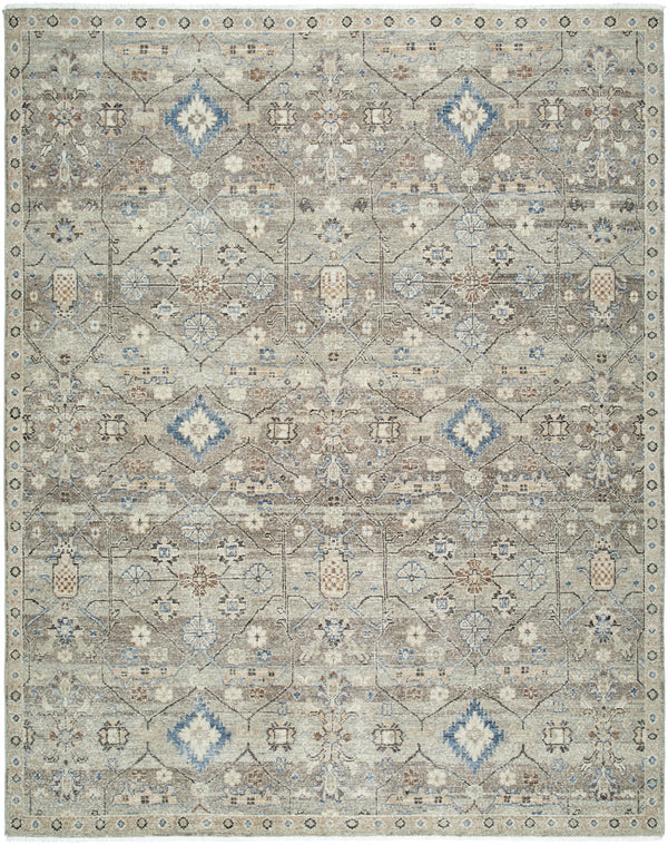 Anelka ANK-2302 9' x 12' Handmade Rug ANK2302-912  Sterling Grey, Metallic - Silver, Grey, Light Silver Surya