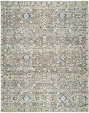 Anelka ANK-2302 9' x 12' Handmade Rug ANK2302-912  Sterling Grey, Metallic - Silver, Grey, Light Silver Surya