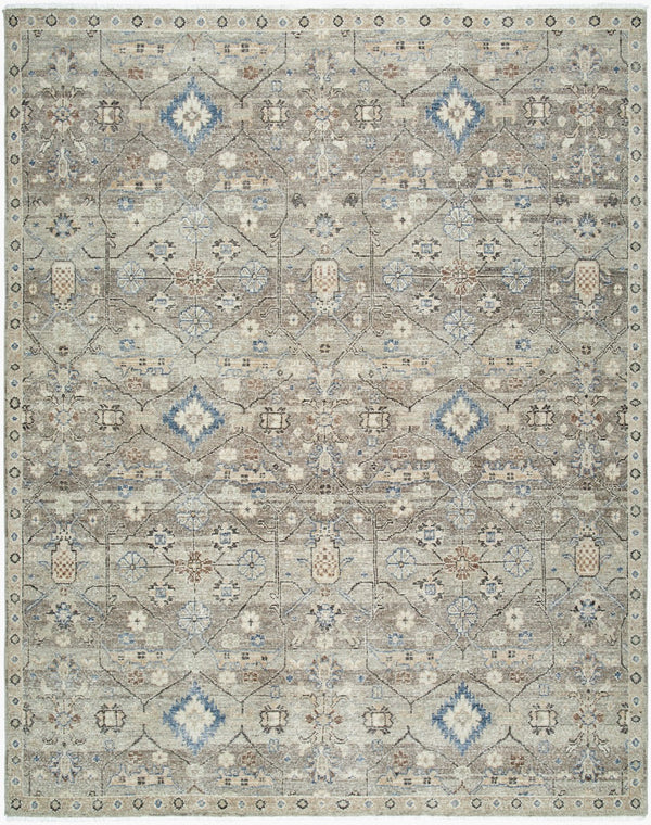 Surya Anelka 2' X 3' Handmade Wool Rug – Elegant, Low Pile Design With Unique Fringe For Cozy Spaces Taupe Wool Ank2302-23