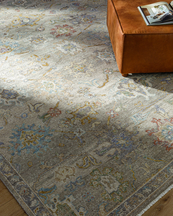 Anelka ANK-2305 9' x 12' Handmade Rug ANK2305-912  Sterling Grey, Ash, Light Silver Surya