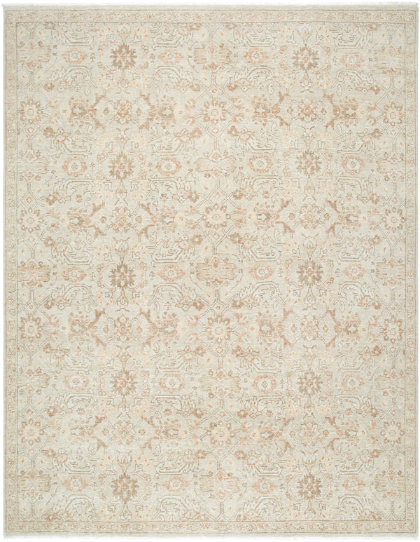 Anelka ANK-2306 9' x 12' Handmade Rug ANK2306-912  Pearl, Warm Grey Surya