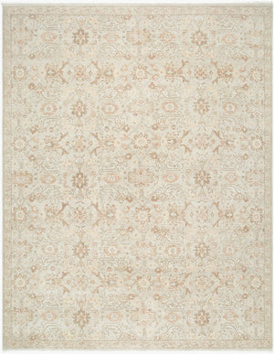 Surya Anelka 2' X 3' Handmade Wool Rug – Elegant, Low Pile Design With Unique Fringe For Cozy Spaces Ivory Wool Ank2306-23