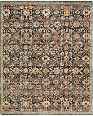 Surya Anelka 2' X 3' Handmade Wool Rug – Elegant, Low Pile Design With Unique Fringe For Cozy Spaces Navy Wool Ank2307-23