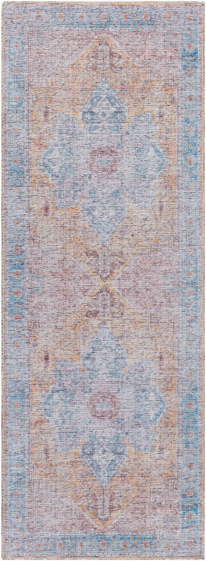 Livabliss Atlanta Flatweave Runner Rug Turkish Pattern Chenille Cotton Blend for Hallways ANL2302-2712