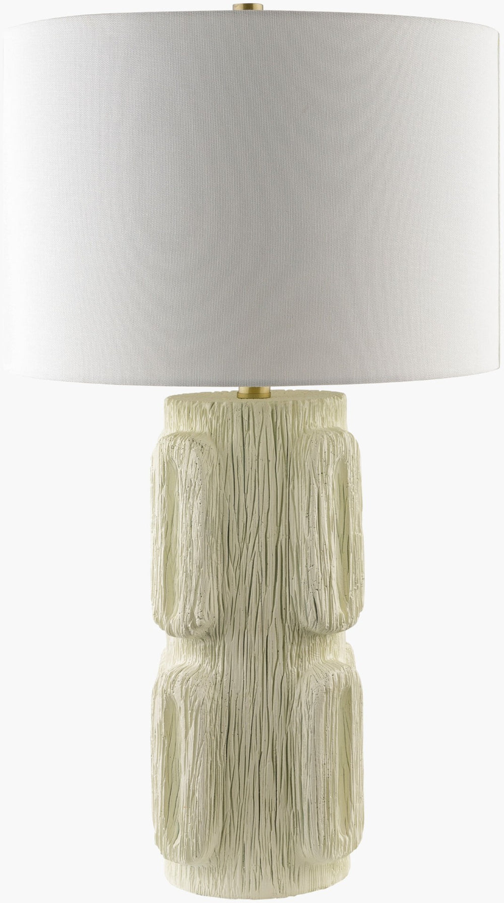Livabliss Antomi Resin Table Lamp with Linen Shade for Bedside or Entryway Ambient Glow ANM-001