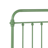 Homelegance By Top-Line Katana Antique Graceful Victorian Iron Metal Bed Green Iron