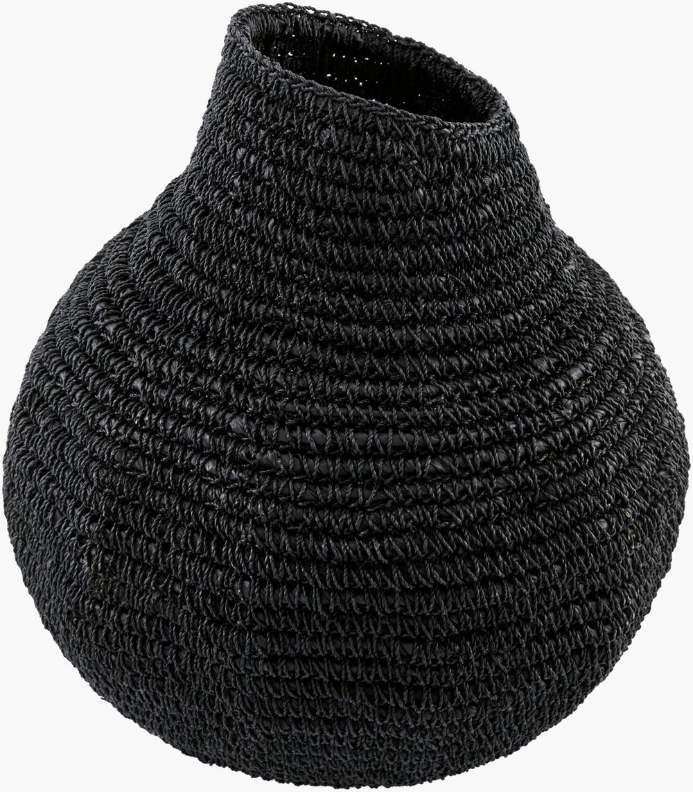 Surya Anouk Handcrafted Indonesian Woven Basket Vase Bohemian Artisan Decor Accent 14"H x 12"W x 12"D ANOU001-141212