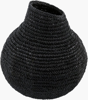 Surya Anouk Handcrafted Indonesian Woven Basket Vase Bohemian Artisan Decor Accent 14"H x 12"W x 12"D ANOU001-141212