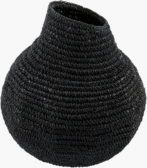 Surya Anouk Handcrafted Indonesian Woven Basket Vase Bohemian Artisan Decor Accent 14"H x 12"W x 12"D ANOU001-141212