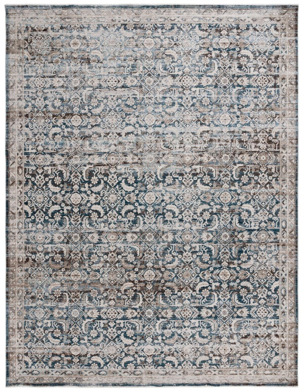 Safavieh Antique Patina 634 ANP634 Power Loomed Traditional Rug Blue / Beige ANP634M-9