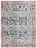 Safavieh Antique Patina 640 ANP640 Power Loomed Traditional Rug Blue / Rust ANP640M-9