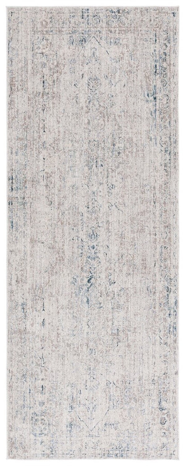 Safavieh Antique Patina 650 ANP650 Power Loomed Traditional Rug Grey / Blue ANP650F-8
