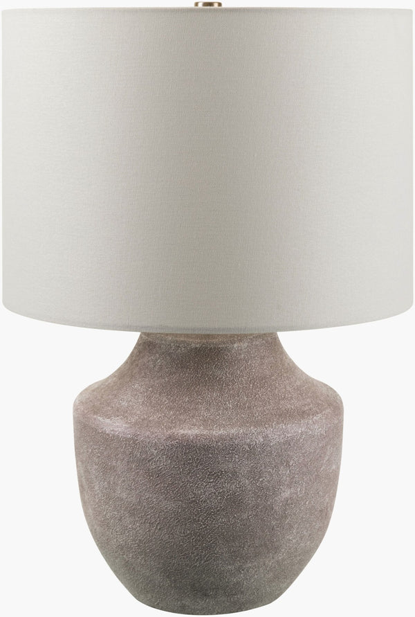 Livabliss Cordova Resin Table Lamp with Linen Shade Warm Ambient Glow for Bedroom or Entryway ANT-002