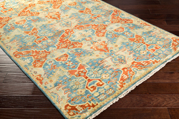 Surya Antolya Handmade 2' X 3' Luxurious New Zealand Wool Rug – Timeless Quality & Cozy Comfort Blue Nz Wool Ant9712-8rd