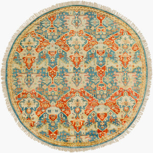 Surya Antolya Handmade 2' X 3' Luxurious New Zealand Wool Rug – Timeless Quality & Cozy Comfort Blue Nz Wool Ant9712-8rd