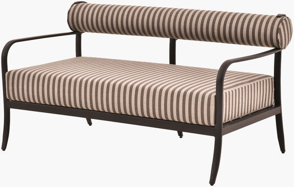 Surya Antibes Outdoor Loveseat Aluminum Frame Acrylic Upholstery Patio Two Seat Sofa ANTE008-313357