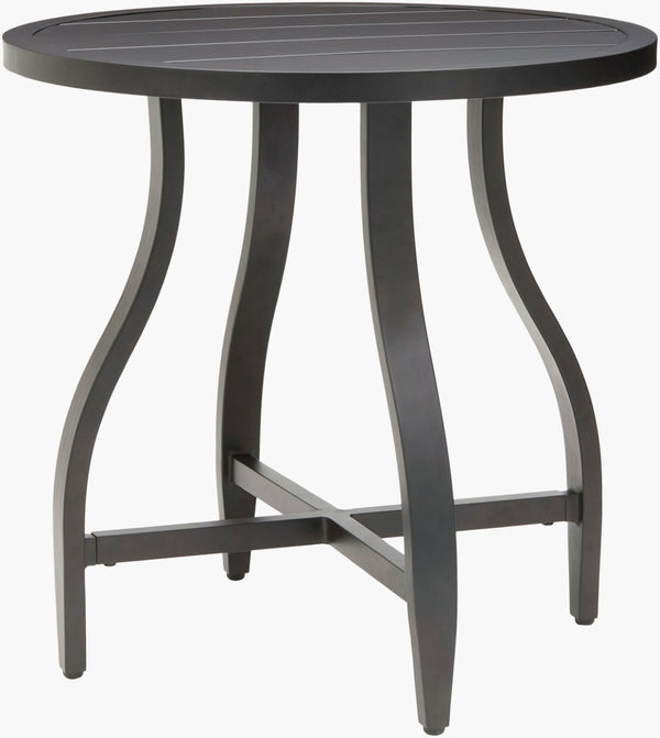 Surya Antibes Cast Aluminum Outdoor End Table Rust Resistant Square Patio Accent ANTE012-222323