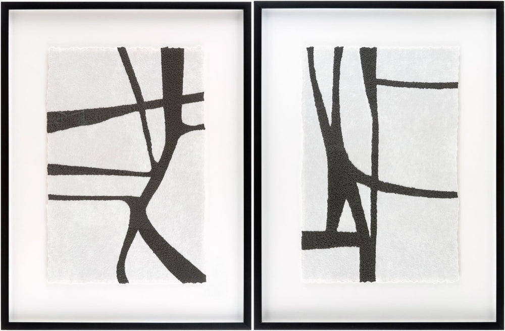 Livabliss Antonym Minimalist Framed Wall Art Clean Geometric Design for Living Room or Office ANTO001-SET