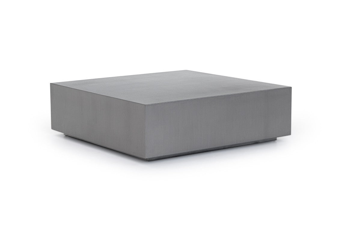 Anvil Brushed Stainless Steel Coffee Table – 35