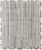 Feizy Rugs Ashby Wool Hand Woven Casual Rug Ivory/Gray 5'-6" x 8'-6"