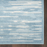 Nourison Casual CSU04 Machine Made Loom-woven Borderless Design Indoor Only Modern Coastal, Nautical & Beach Rug Blue, Blue 100% Polypropylene 99446984623