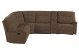 Parker House Parker Living Cooper - Shadow Brown 6 Piece Modular Manual Reclining Sectional Shadow Brown 100% Polyester (S) MCOO-PACKA-SBR