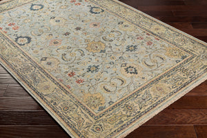 Anatolia ANY-2300 8' x 10' Handmade Rug ANY2300-810  Medium Green, Olive, Tan, Rust Surya