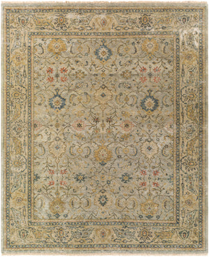 Anatolia ANY-2300 8' x 10' Handmade Rug ANY2300-810  Medium Green, Olive, Tan, Rust Surya