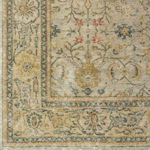 Anatolia ANY-2300 8' x 10' Handmade Rug ANY2300-810  Medium Green, Olive, Tan, Rust Surya