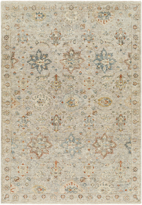 Anatolia ANY-2305 6' x 9' Handmade Rug ANY2305-69  Dark Blue, Rust, Taupe, Dark Brown, Charcoal, Light Beige Surya
