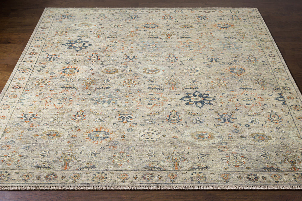 Anatolia ANY-2305 6' x 9' Handmade Rug ANY2305-69  Dark Blue, Rust, Taupe, Dark Brown, Charcoal, Light Beige Surya