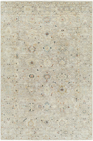Anatolia ANY-2306 6' x 9' Handmade Rug ANY2306-69  Dark Blue, Ice Blue, Rust, Taupe, Charcoal, Light Sage Surya