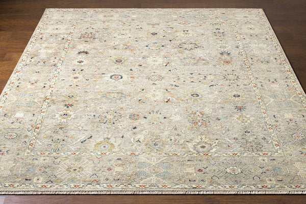 Anatolia ANY-2306 8' x 10' Handmade Rug ANY2306-810  Dark Blue, Ice Blue, Rust, Taupe, Charcoal, Light Sage Surya