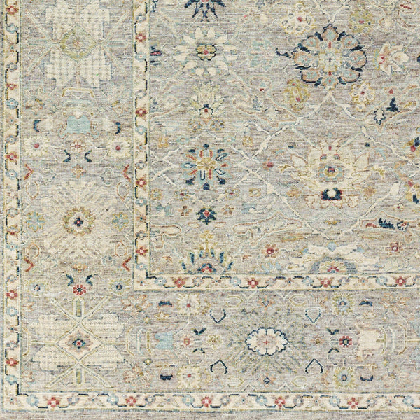 Anatolia ANY-2306 8' x 10' Handmade Rug ANY2306-810  Dark Blue, Ice Blue, Rust, Taupe, Charcoal, Light Sage Surya
